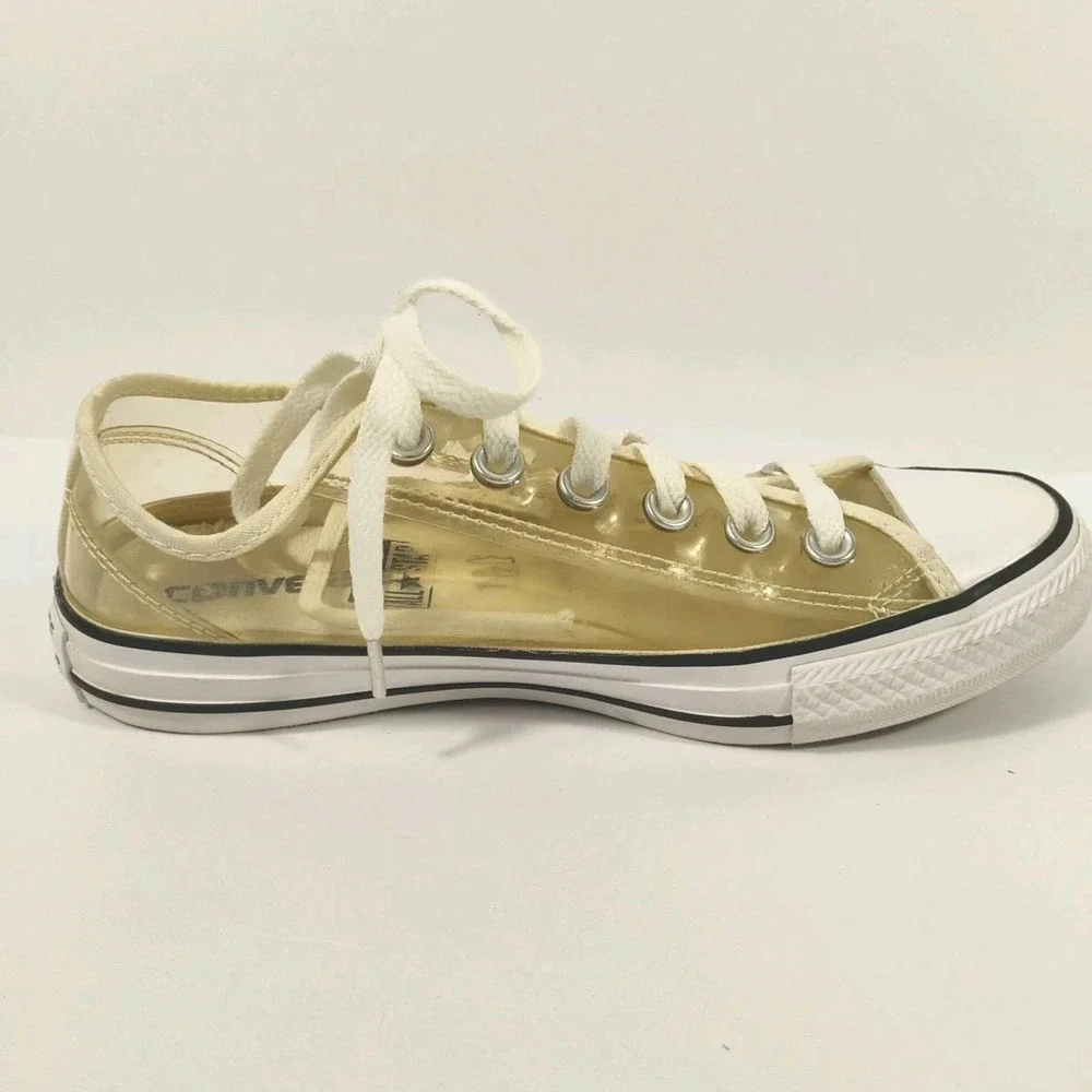 Converse Chuck‎ Taylor All Stars Clear Transparent White Shoes Youth Size 3.5